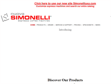 Tablet Screenshot of nuovasimonelliusa.com